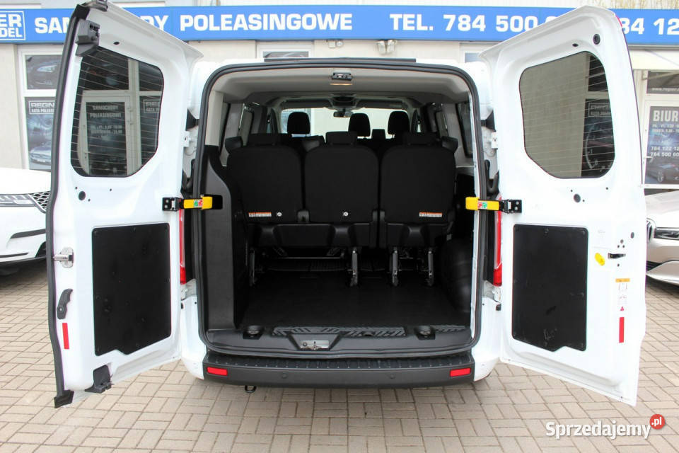 Ford Transit Custom 9osob L2 130 Salon FV23 1WŁ autoalarm Ford Sokołów