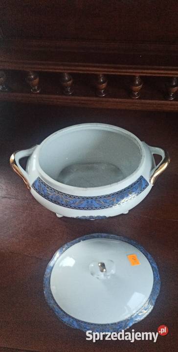 Waza na stopie Z aniołkami Porcelana i szkło Gdańsk