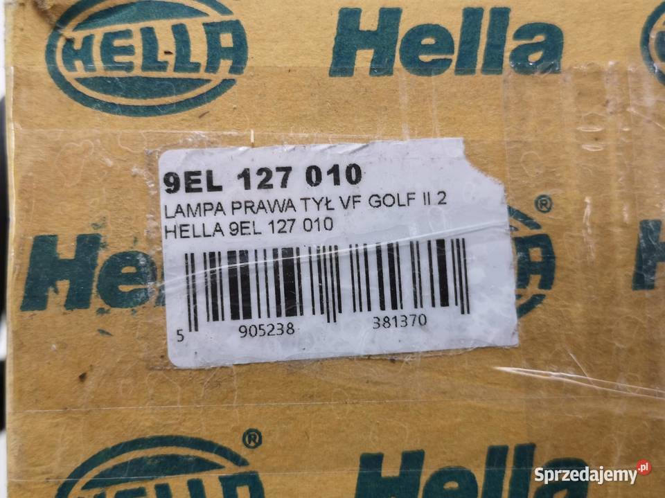 LAMPA KLOSZ PRAWY TYŁ VW GOLF II 19831992 NOWA