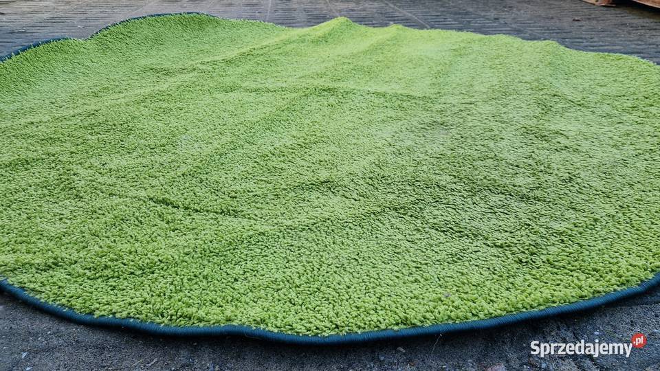 Dywanik okrągły zielony dywan Siedlisko