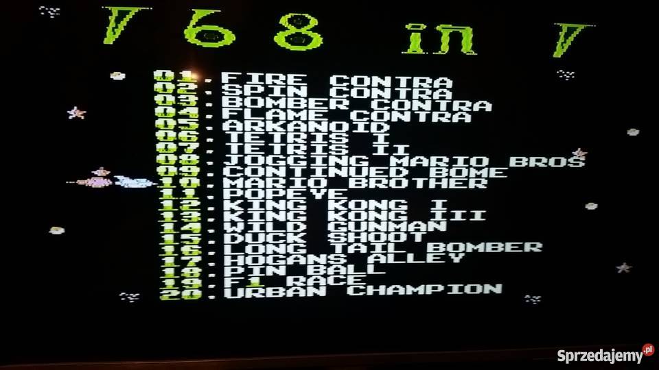 168in1 kartridż Pegasus Contra Popeye Ice Garwolin