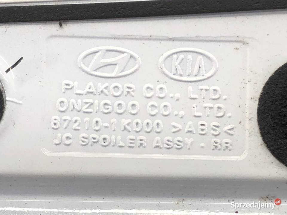 SPOILER HYUNDAI ix20 Hatchback 872101K000 7F osobowe