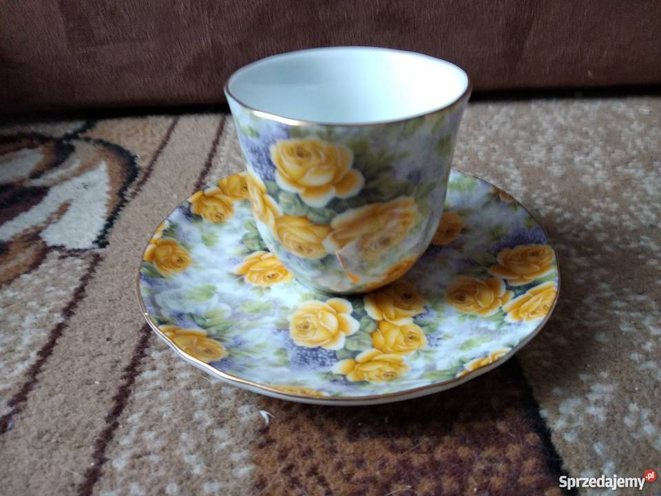 filiżanka porcelanowa z talerzykiem pierrot Ceramika i szkło Poznań