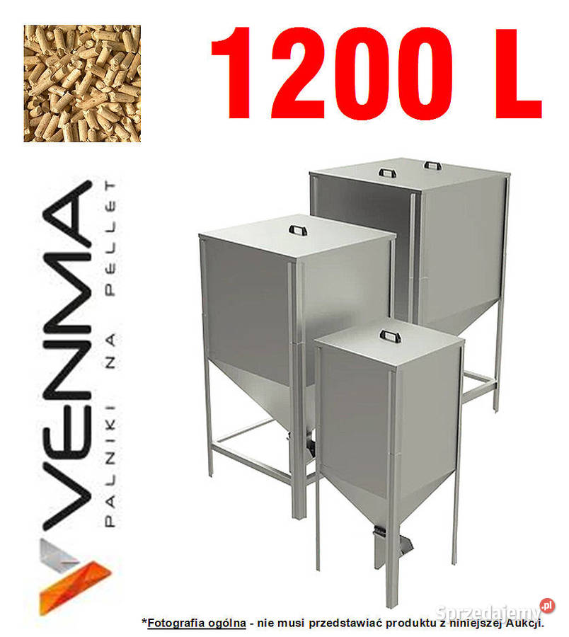 Zasobnik na Pellet 1200 L VENMA Ocynk Zbiornik Koszęcin