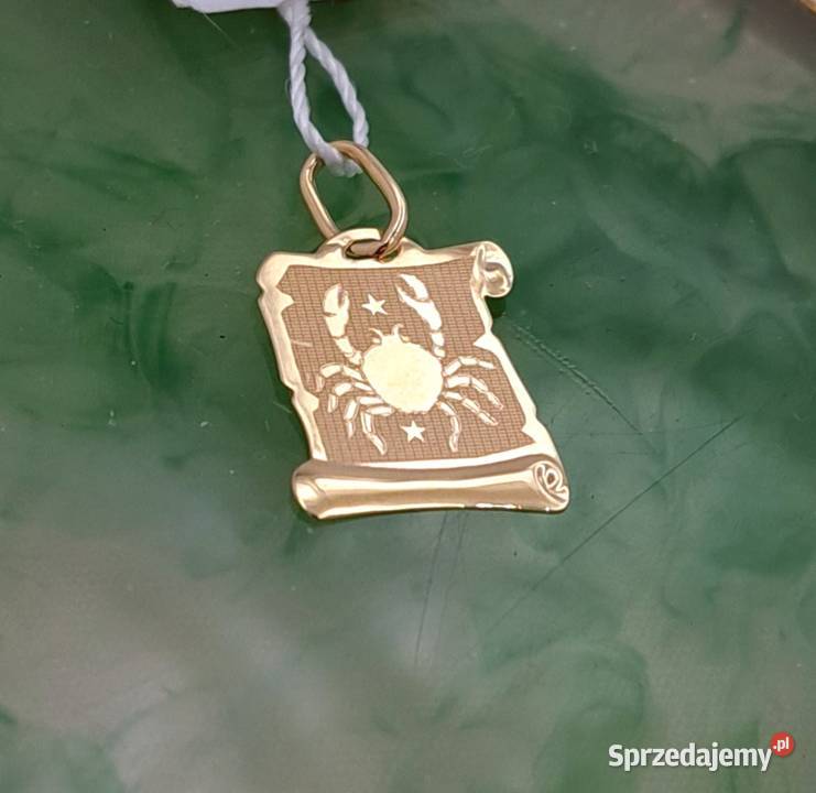 20 Wisiorek Złoty 585 Znak Zodiaku RAK Z1146 Poznań