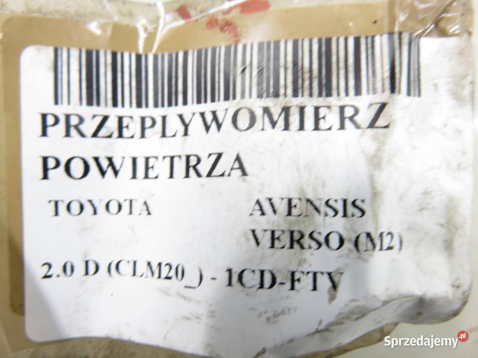 PRZEPŁYWOMIERZ TOYOTA AVENSIS VERSO M2 20 D