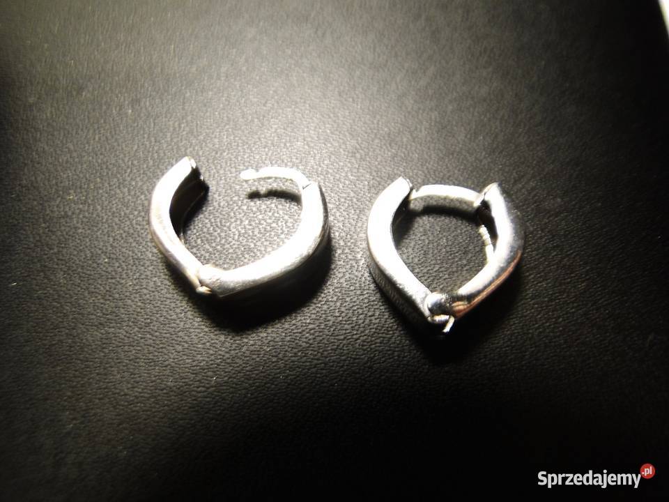 Śliczne solidne kolczyki srebro 925 mazowieckie Warszawa
