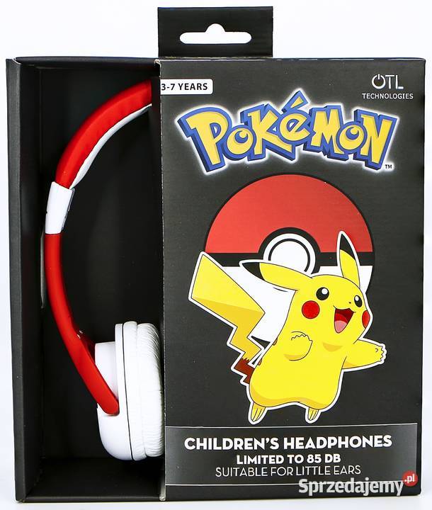 Pokemon Pokeball Słuchawki Przewodowe Nauszne Mogilany