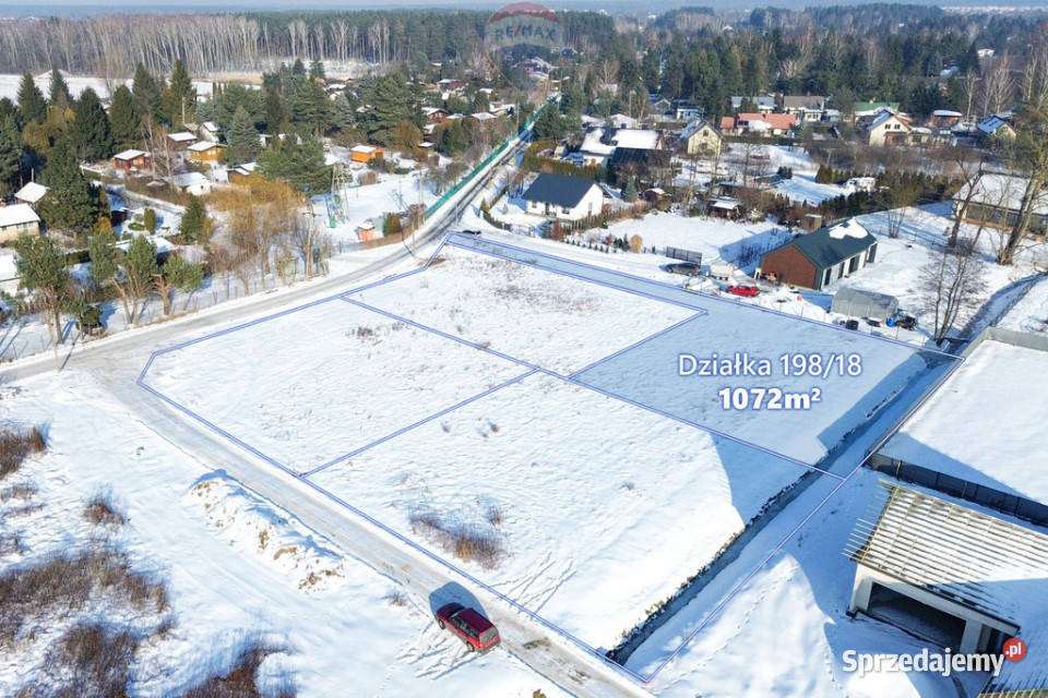 Działka 1072 m MPZP Kajetany gm Nadarzyn Sprzedaż