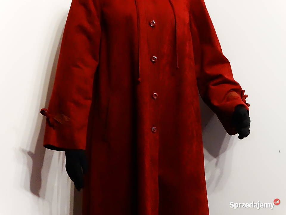 Płaszcz bordowy damski jesienny rozmiar 40 Kurtki i płaszcze