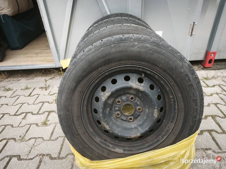 Sprzedam felgi stalowe z oponami zimowymi wielkopolskie Koziegłowy sprzedam
