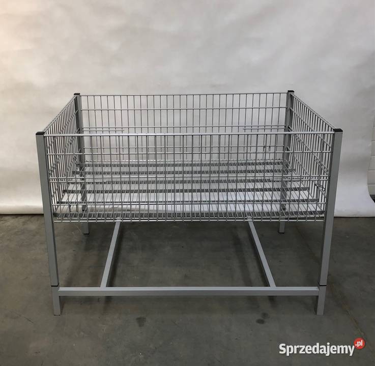 STÓŁ KOSZ PROMOCYJNY wysypowy ekspozycyjny szary