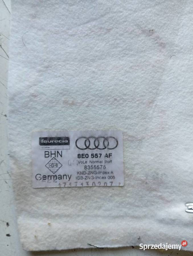 MATA GRZEWCZA OPARCIE AUDI A4 B6 osobowe Kobylnica sprzedam