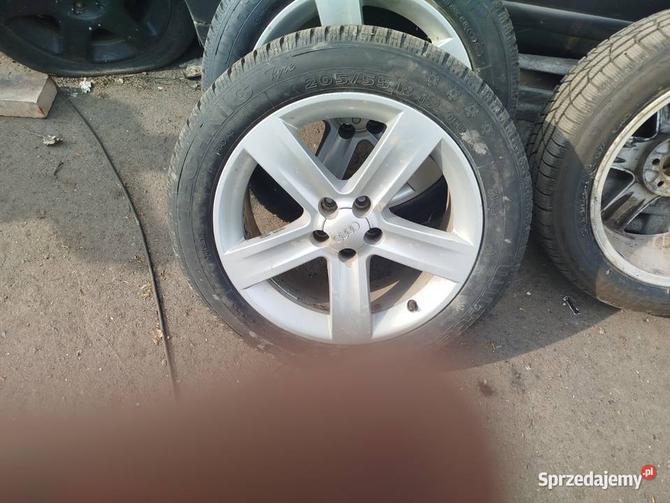 felgi 17x55x205 aluminiowe 5x100 audi golf 4 Średnica 17" Opole