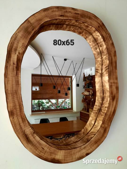 nowoczesne lustra okrągłe drewniane do łazienki Rzeszów