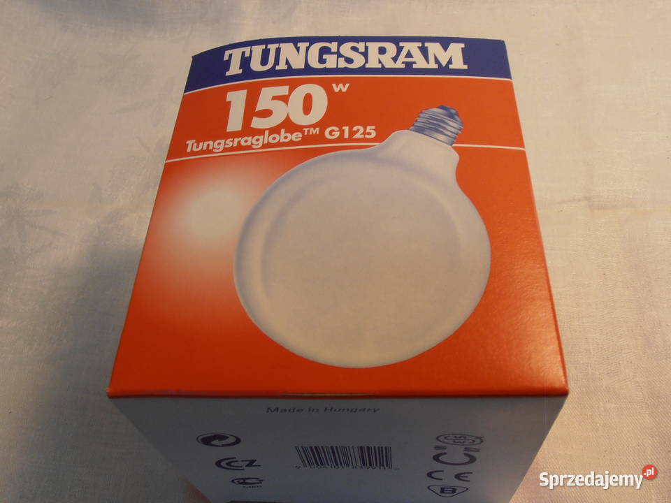 Żarówki tradycyjne Tungsram bańki 150w E27 Żarówki i świetlówki Wrocław