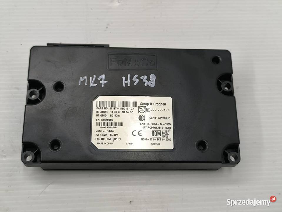 MODUŁ BLUETOOTH FORD FIESTA MK7 LIFT 10 osobowe