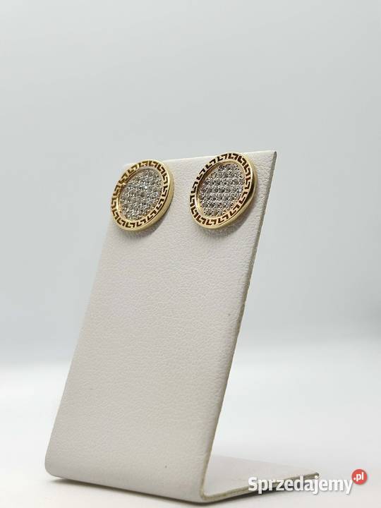Nowe złote kolczyki pr 585 249g Sztyft Elbląg sprzedam