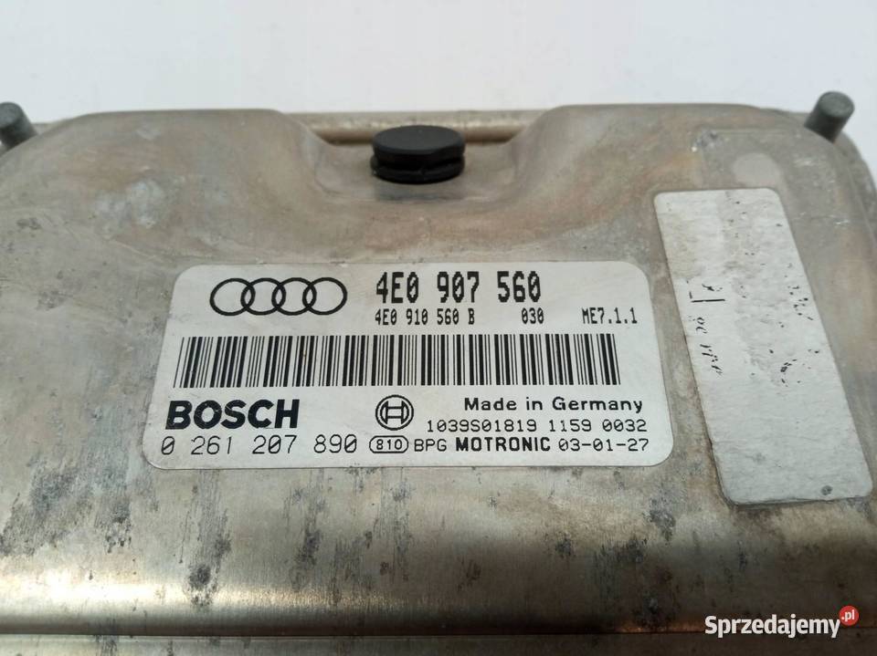 STEROWNIK SILNIKA 4E0907560 0261207890 42 B 334