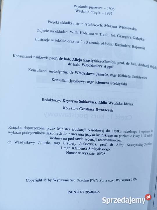 Disce Latine księgarnia Praga Warszawa okazy Rok wydania 1998