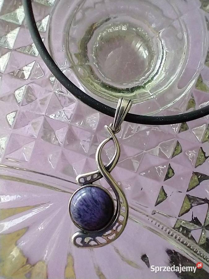 Autorski wisior srebro 925 naturalny kamieniem łódzkie Łódź sprzedam