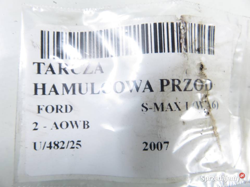 TARCZE HAMULCOWE PRZÓD FORD S I osobowe