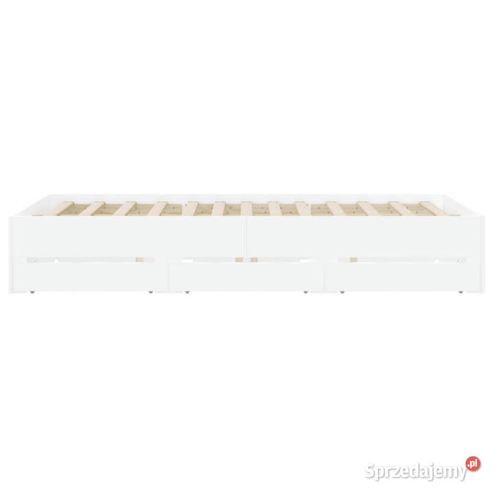 Rama łóżka z szufladami biała 140x200 WM3207273 Łóżka Warszawa