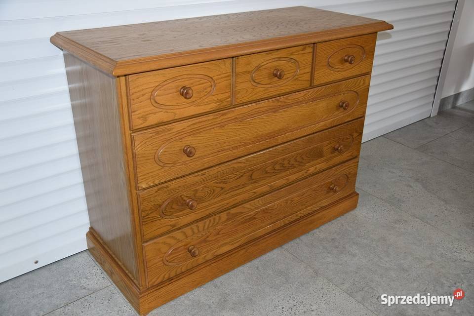 komoda dębowa z szufladami nowa Komody warmińsko-mazurskie Olsztyn