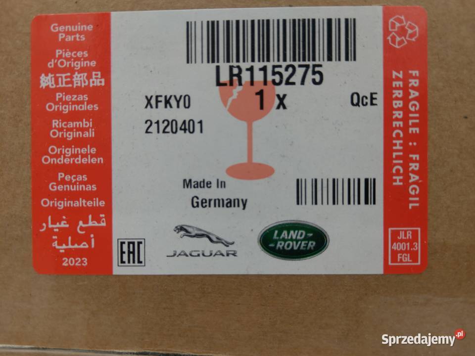 Oryginalny kpl termostat LR115275 Land Rover Łódź