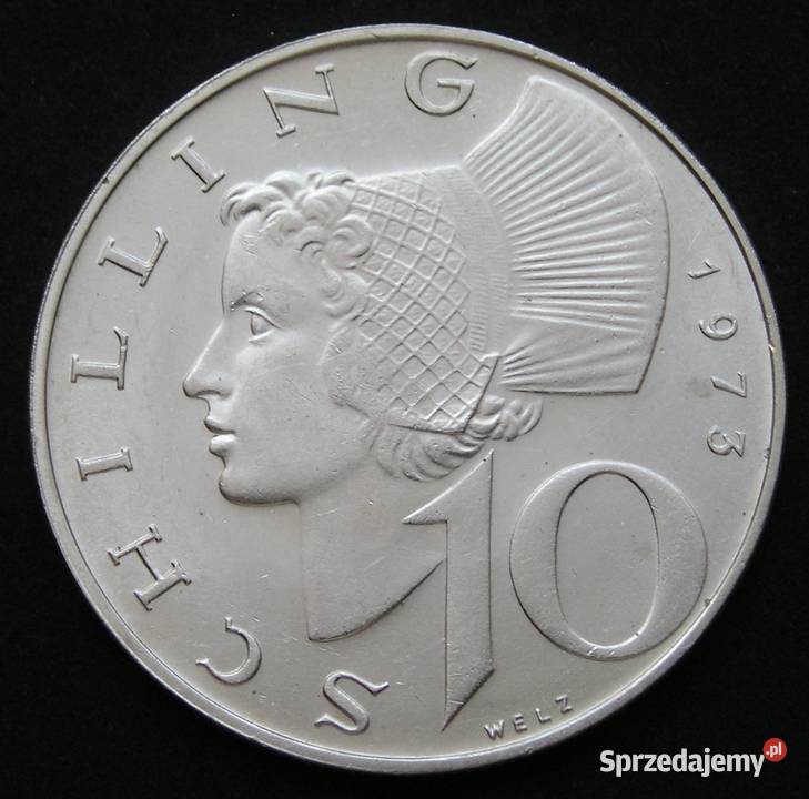 Austria 10 schilling 1973 SREBRO Numizmatyka Łódź