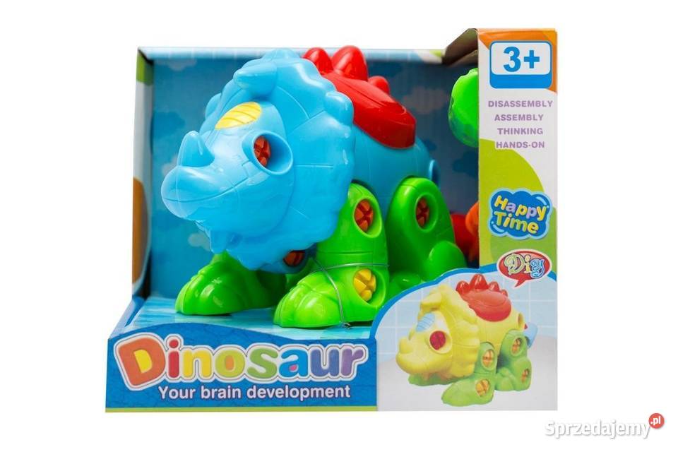 Kolorowy dinozaur do skręcania Poznań