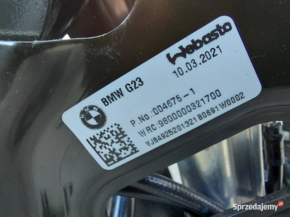 BMW G23 G22 M440i Cabrio Dach składany osobowe