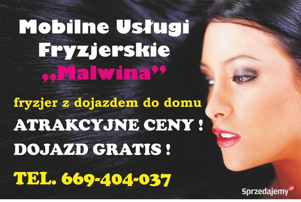 MOBILNY FRYZJER Śrem Kórnik Zaniemyśl Dolsk Usługi zdrowie