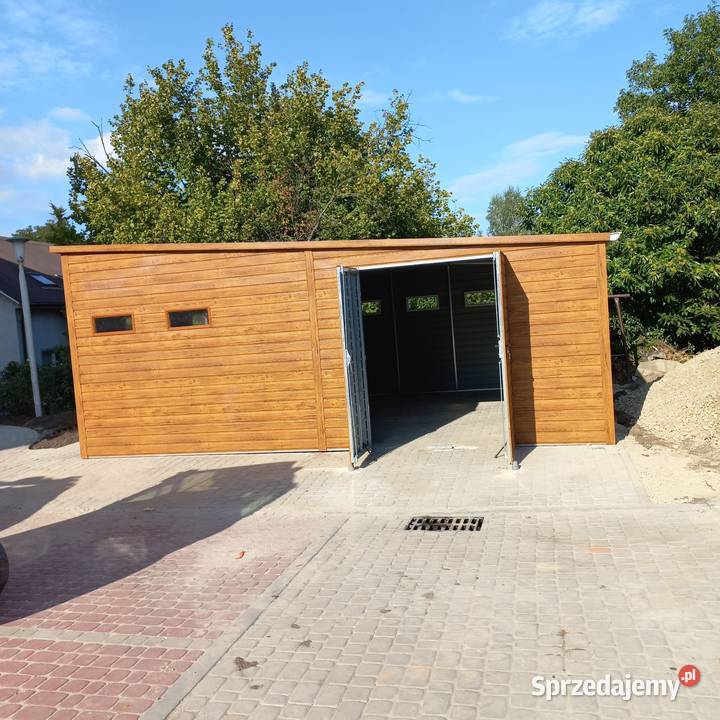 Wiata bkaszana Garaż blaszany 490x650 Sulechów