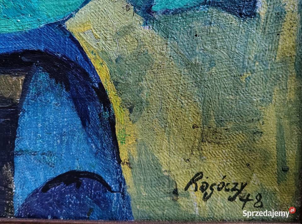 Stary obraz olejny Kartuzy