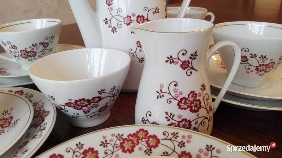 Serwis kawowy deserowy 6osób porcelana LETTIN Białystok