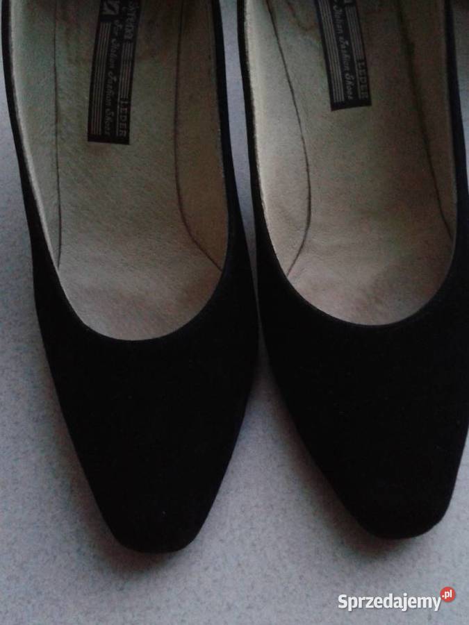 Czółenka pantofle skórzane i zamszowe 37 Rozmiar 37 Czółenka Warszawa