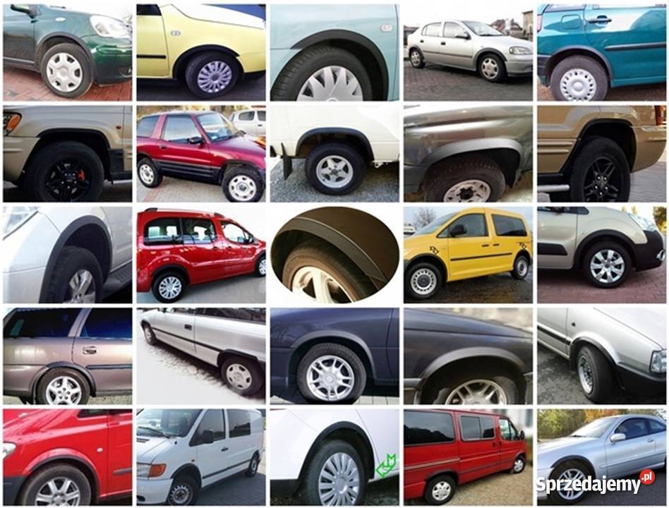 FIAT QUBO nakładki na błotnik 4 sierpy nadkola Części samochodowe Szczecin