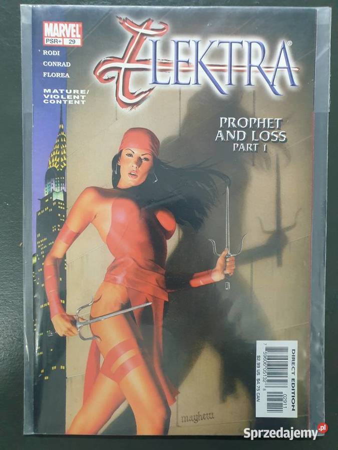 Elektra zestaw 6 oryginalnych komiksów Marvel Gdynia