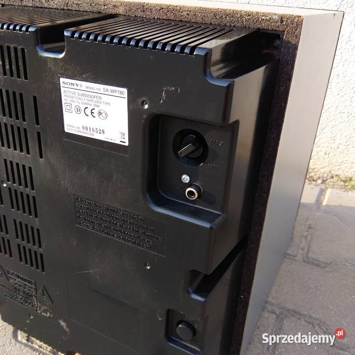 Sony SAWP780 aktywny subwoofer z brzmieniem i dolnośląskie Świebodzice