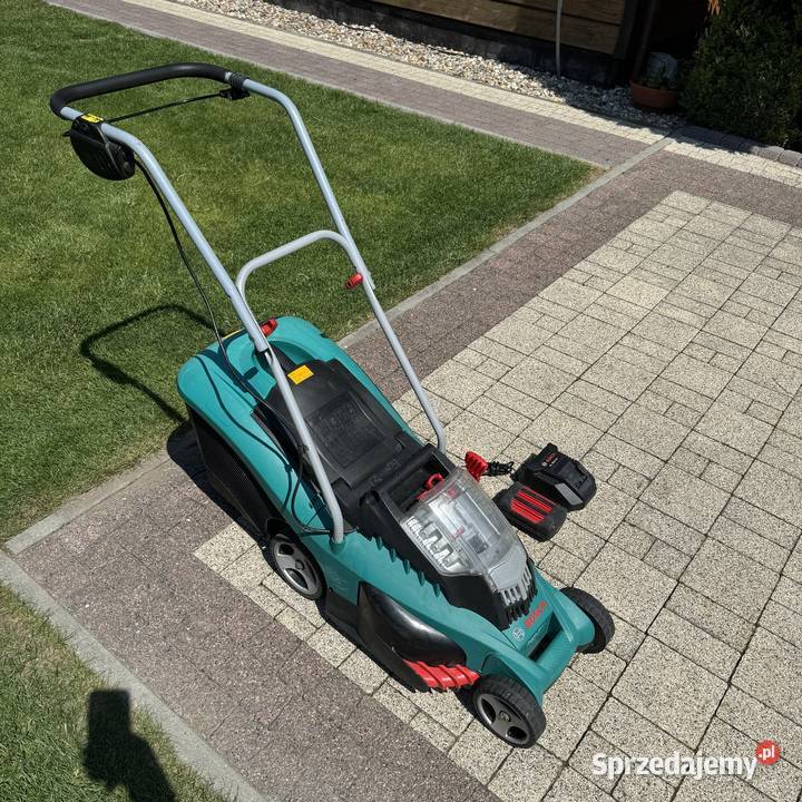 Kosiarka akumulatorowa Bosch Rotak 37Li z koszem Kosiarki akumulatorowe sprzedam
