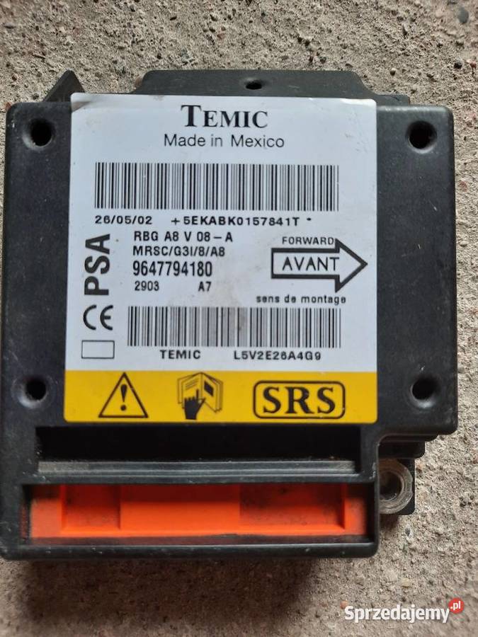 sensor Airbag citroen c3 Mieleszyn