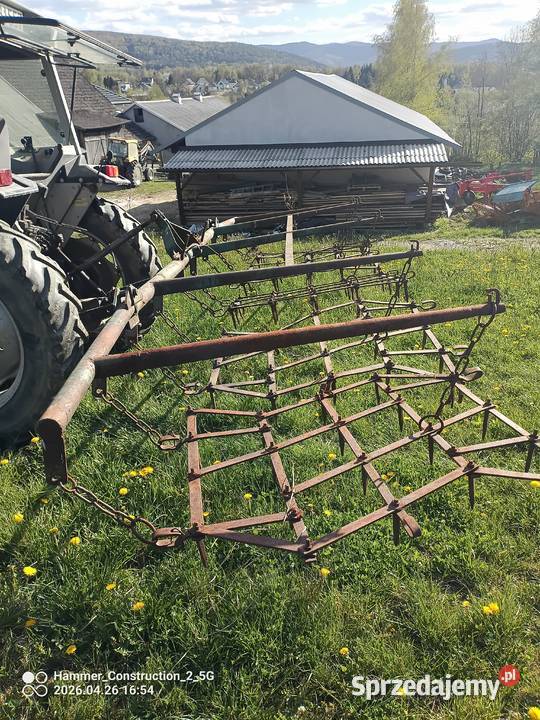 Brony polowe składane lekkie 5 brona Rolnictwo małopolskie Klecza Dolna sprzedam