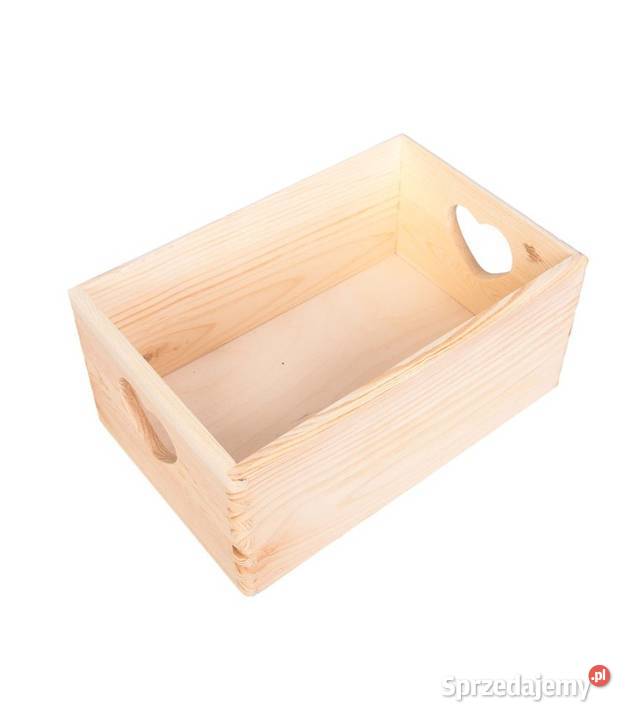 Drewniane skrzynki box sosna 30x20 Uchwyty Skawica