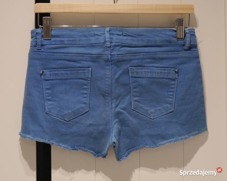 Bershka świetne chabrowe spodenki 36 S Wrocław sprzedam