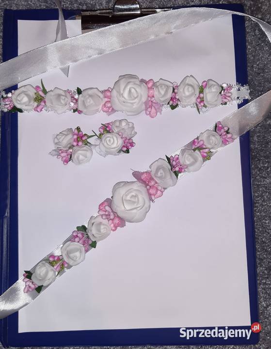 Komplet do chrztu dziewczynki Borów