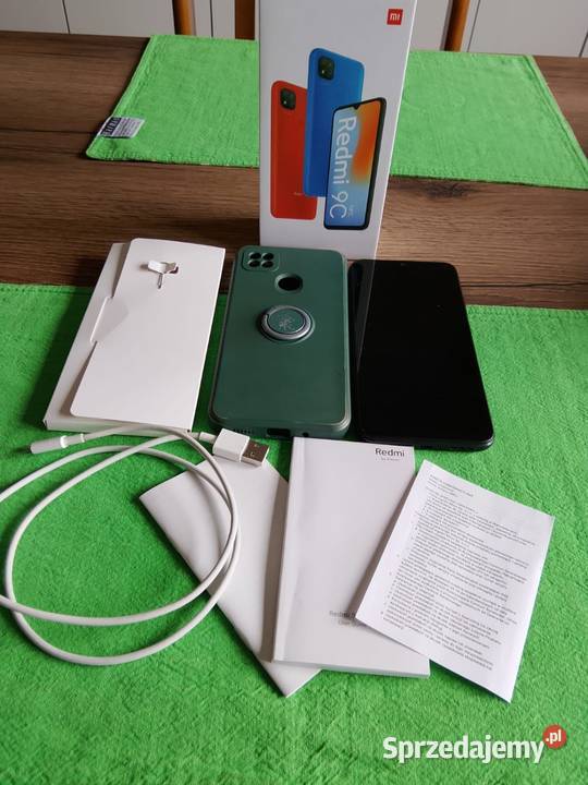 Redmi 9C NFC 32GB pudełko etui kabel sprawny Redmi Białobrzegi
