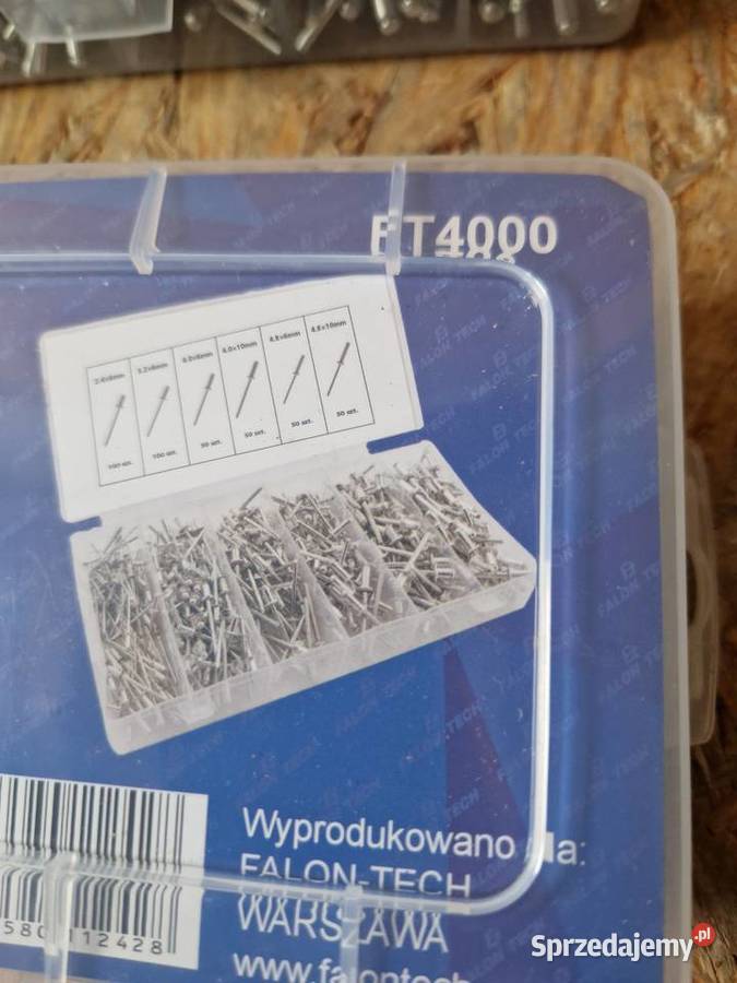 NITY ZRYWALNE ZESTAW NITÓW TRZPIENIEM STALOWYM wielkopolskie sprzedam