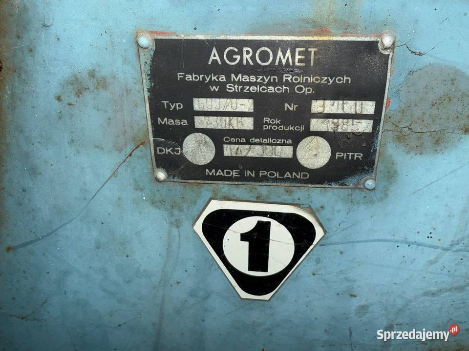 Sprzedam Maszyny rolnicze Domaszewnica