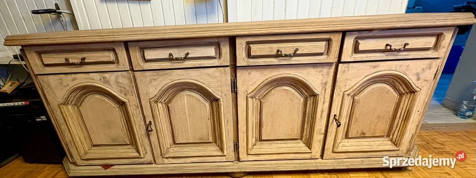 Komoda drewniana 216X44X82 styl klasyczny
